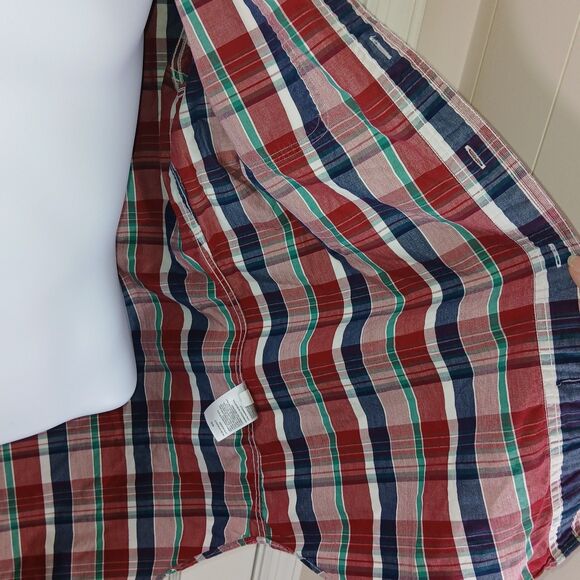 Pre-owned Nautica Men's Plaid Button-Up Long Sleeve Shirt - Size M - 100% Cotton - Picture 11 of 16